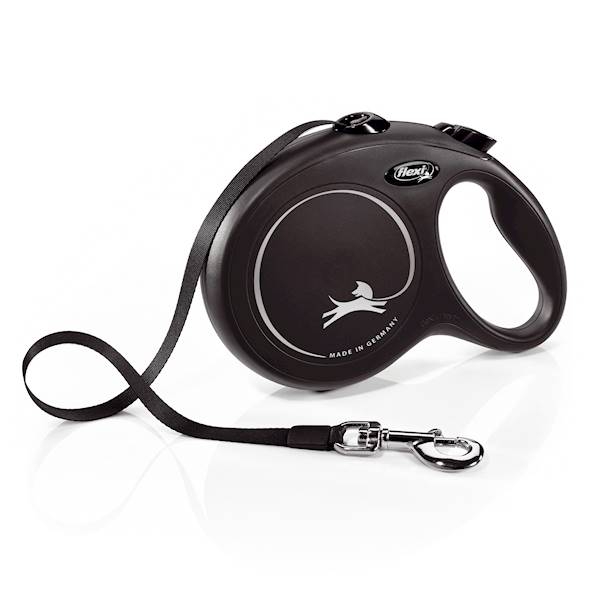 Smycz automatyczna Flexi L taśm 8m, 50kg czarna