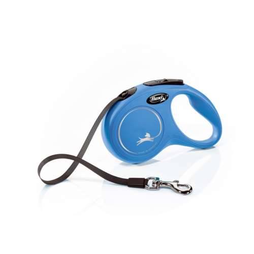 Smycz automatyczna Flexi S taśm 5m, 15kg niebieska