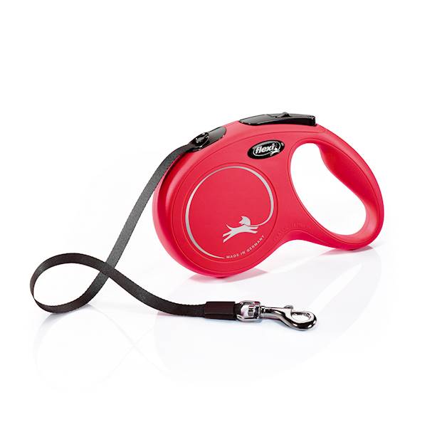 Smycz automatyczna Flexi M taśm 5m, 25kg czerwona