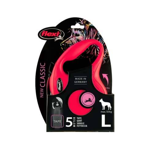 Smycz automatyczna Flexi L taśm 5m, 50kg czerwona