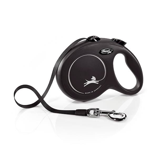Smycz automatyczna Flexi L taśm 5m, 50kg czarna
