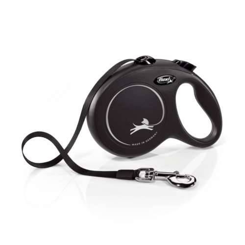 Smycz automatyczna Flexi L taśm 5m, 50kg czarna