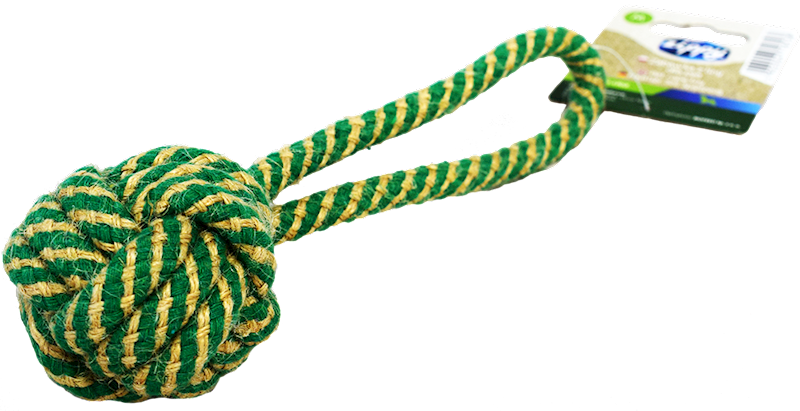 ZIPPY Zabawka linka dla psa (20cm) kula z uchwytem
