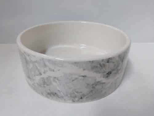 Miska ceramiczna dla psa z motywem marmuru 16x6cm