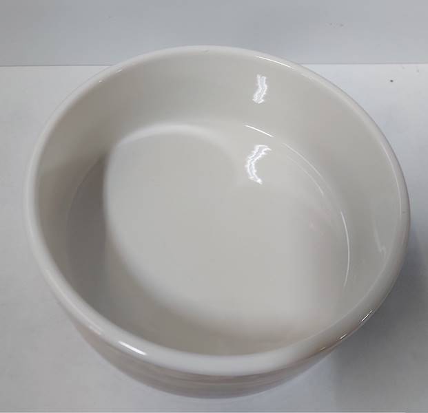 Miska ceramiczna dla psa z motywem drewna 16x6cm