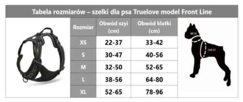 Szelki guard pies Truelove Front Line pomarańcz S