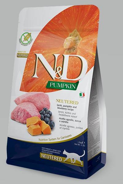 N&D Cat Neutred lamb&bluberry 1,5 kg