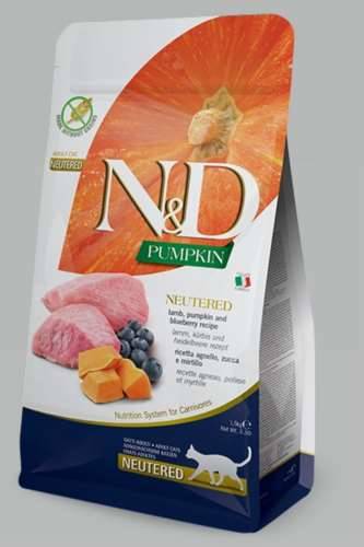 N&D Cat Neutred lamb&bluberry 1,5 kg