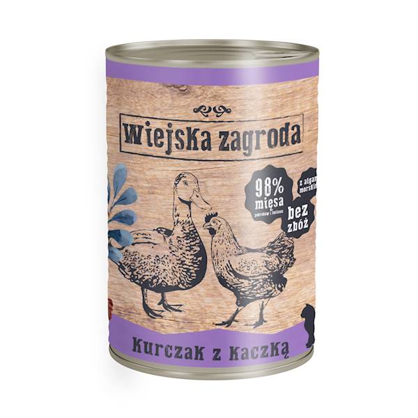 Wiejska Zagroda Kot Kurczak z Kaczką 400g