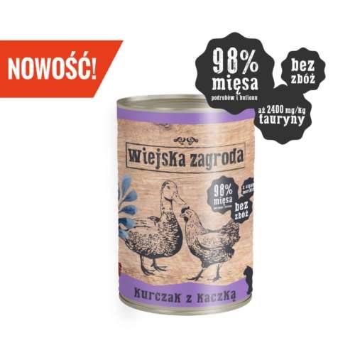Wiejska Zagroda Kot Kurczak z Kaczką 400g