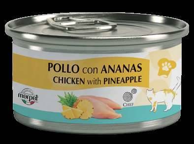 Monobiałkowa Mokra Karma Dla Kota kur i ananas 80g