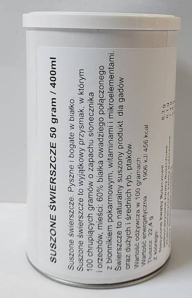 SUSZONE ŚWIERSZCZE 50 gram / 400ml