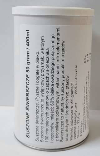SUSZONE ŚWIERSZCZE 50 gram / 400ml