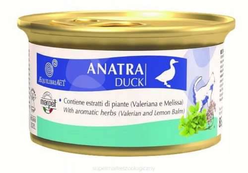 Monobiałkowa Mokra Karma Dla Kota Kaczka 85g