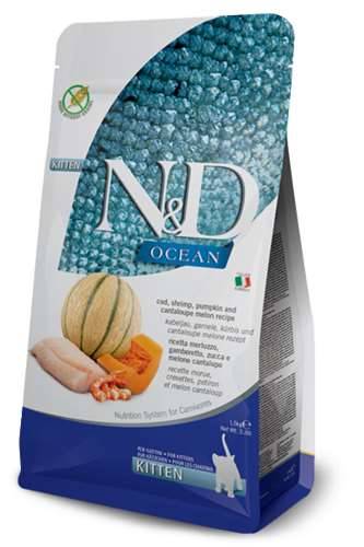 N&D Ocean Kitten cod,shrimp,pumpkin&cantalup 300gr