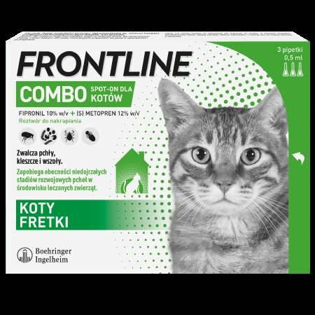 FRONTLINE COMBO DLA KOTÓW 3 pipety