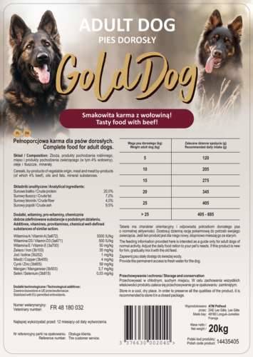 Gold Dog adult 20 kg