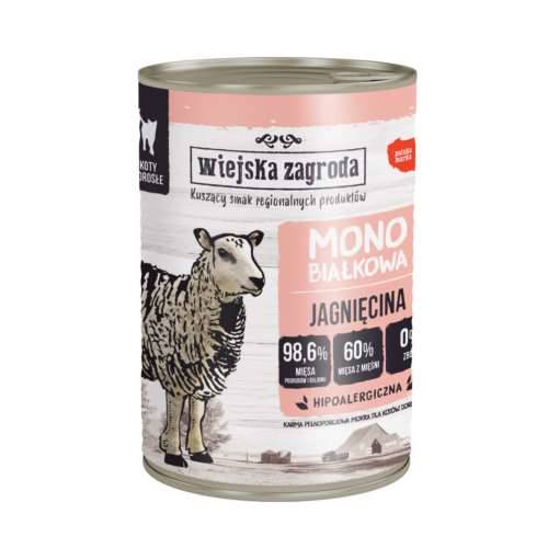 Wiejska Zagroda mono karma dla kota Jagnięcina 400