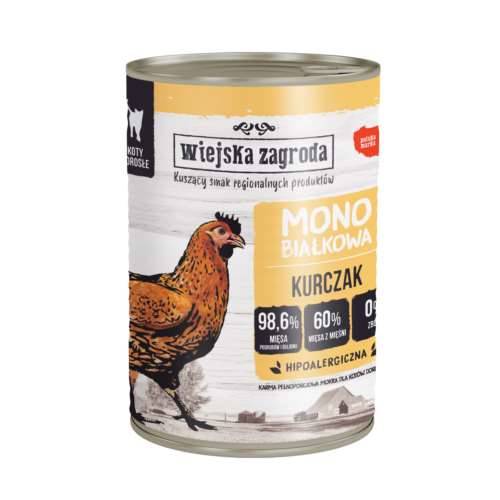 Wiejska Zagroda mokra karma dla kota Kurczak 400g