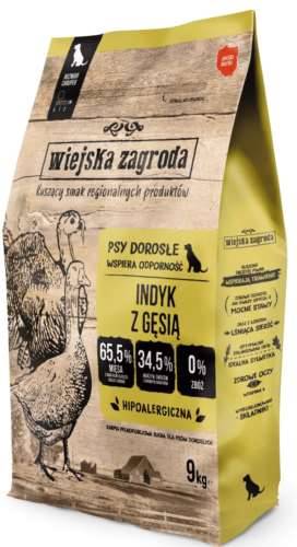 Wiejska zagroda indyk z gęsią  M 9 kg