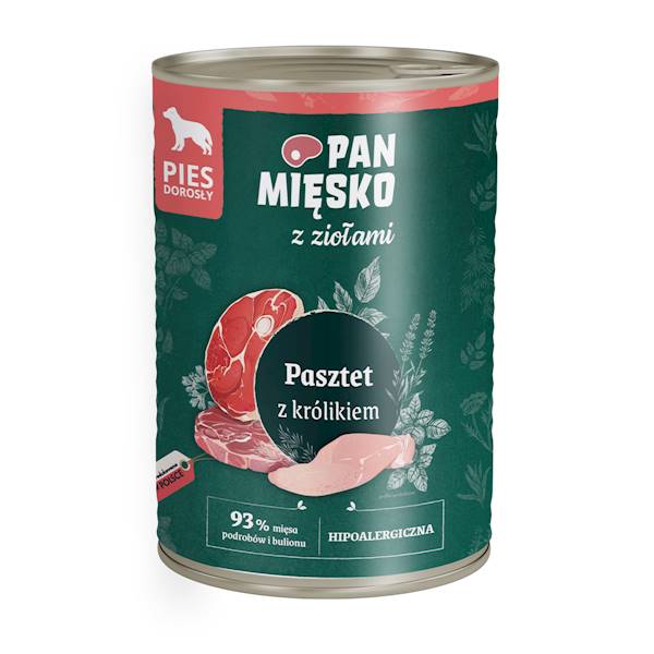 Pan Mięsko z Ziołami Pasztet z królikiem 400gr