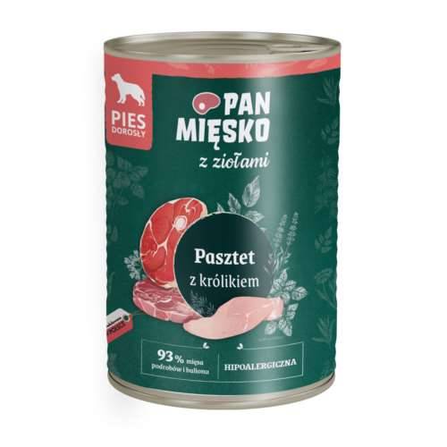 Pan Mięsko z Ziołami Pasztet z królikiem 400gr
