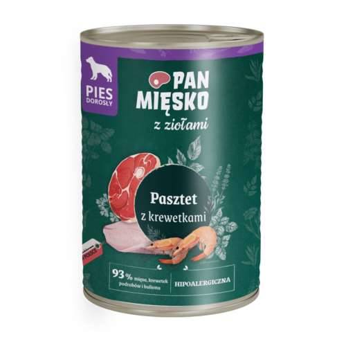 Pan Mięsko z Ziołami Pasztet z krewetkami 400gr
