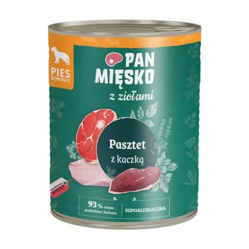Pan Mięsko z Ziołami Pasztet z kaczką mokra 800gr