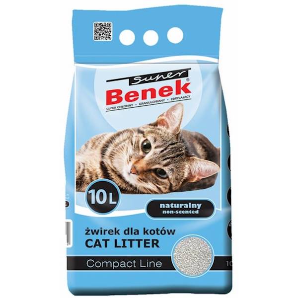Żwirek dla kota Super Benek Compact 10L Active