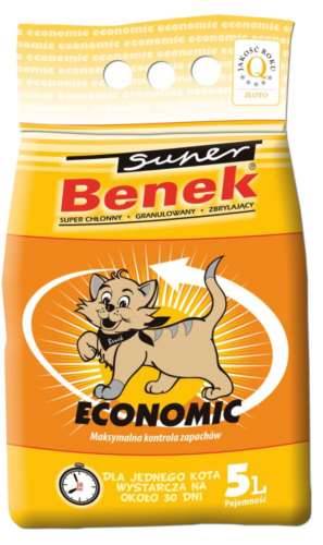 Żwirek dla kota Super Benek ECONOMIC 5L