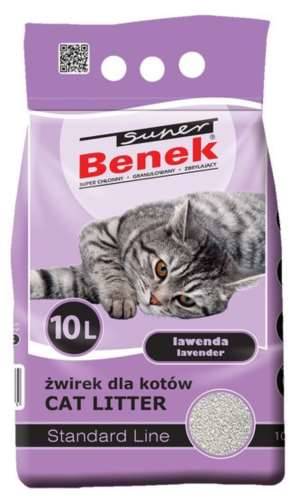 Żwirek dla kota Super Benek STANDARD LAWENDA 10 L