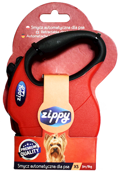 ZIPPY Smycz dla psa automat basic różowa XS