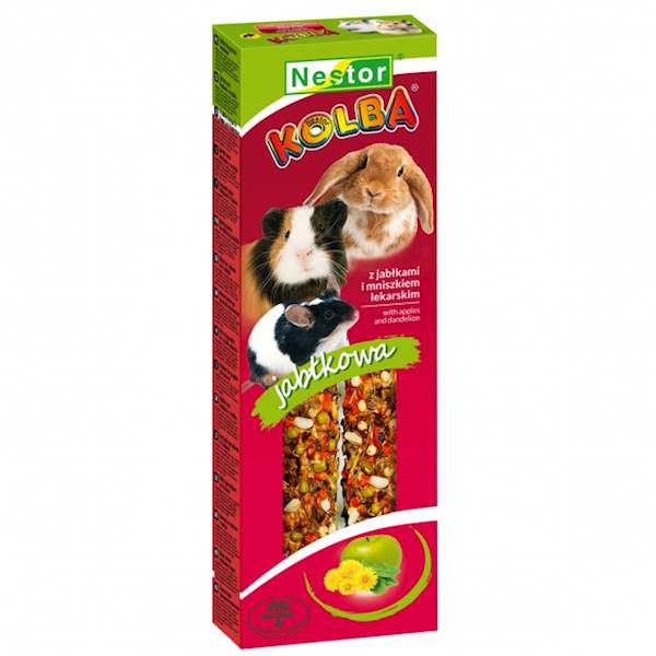 KOLBA GRYZOŃ I KRÓLIK Z JABŁKAMI I MNI 2szt. 115gr