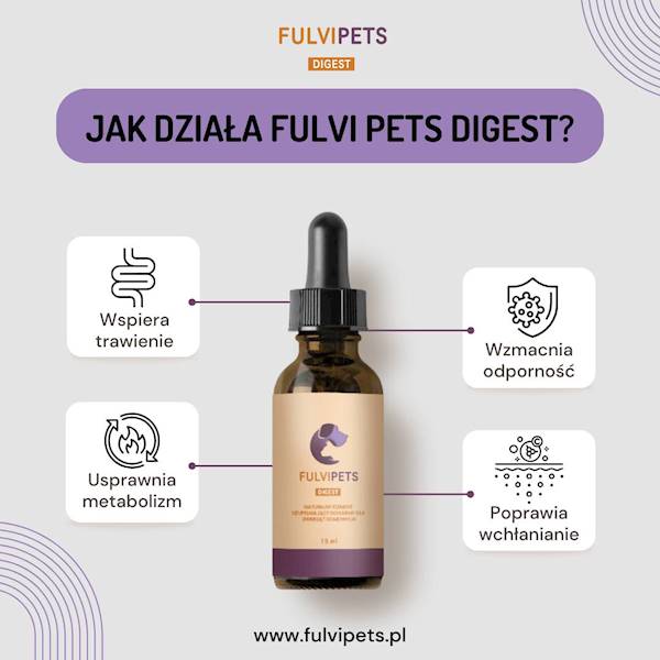 FULVI PETS DIGEST - 15 ml (75 dni suplementacji)