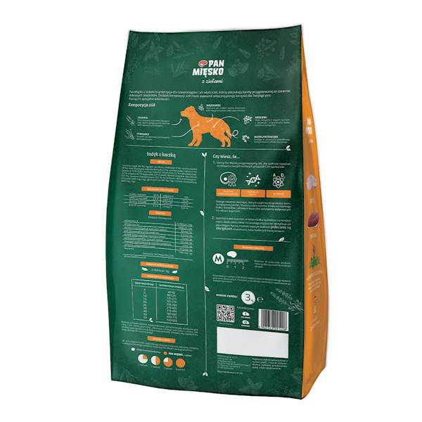 Pan Mięsko z Ziołami Indyk z kaczką M 3kg