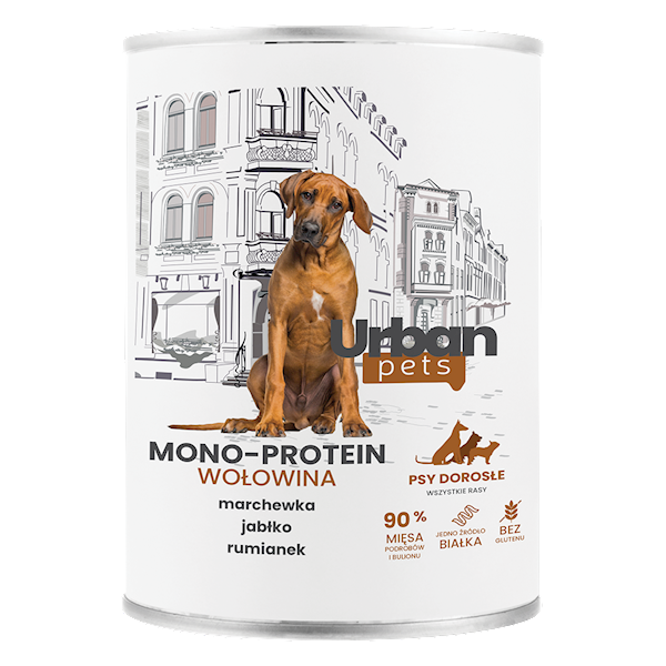 Karma mokra Urban Pets Mono Protein wołowina 400 g