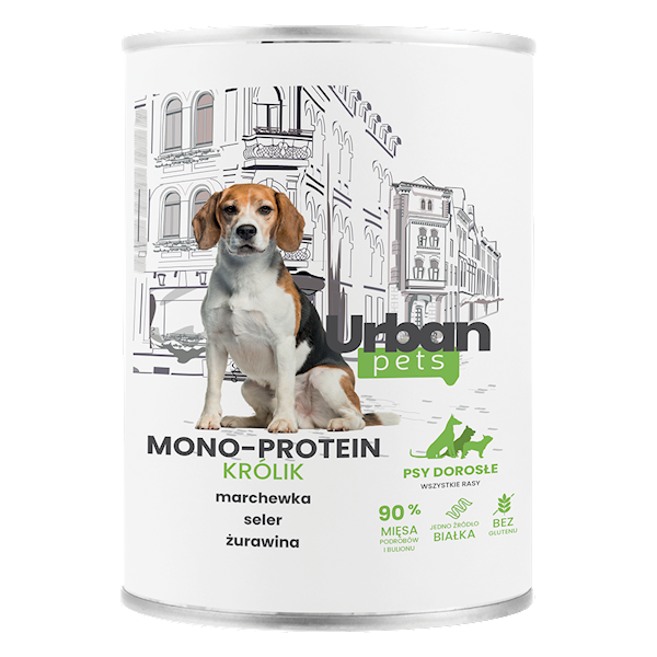 Karma mokra Urban Pets Mono Protein królik 800 g
