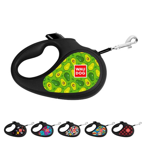 WAUDOG smycz automat. "Awokado" XS, do 12 kg, 3 m