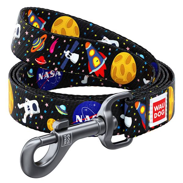 WAUDOG Nylon smycz wzór "NASA" M