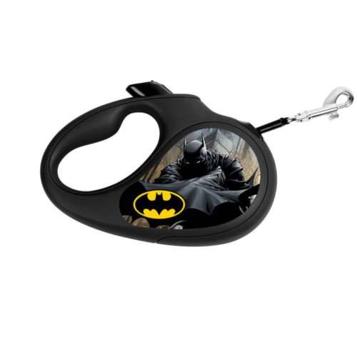 WAUDOG smycz automat."Batman czarny", S do 15kg,5m