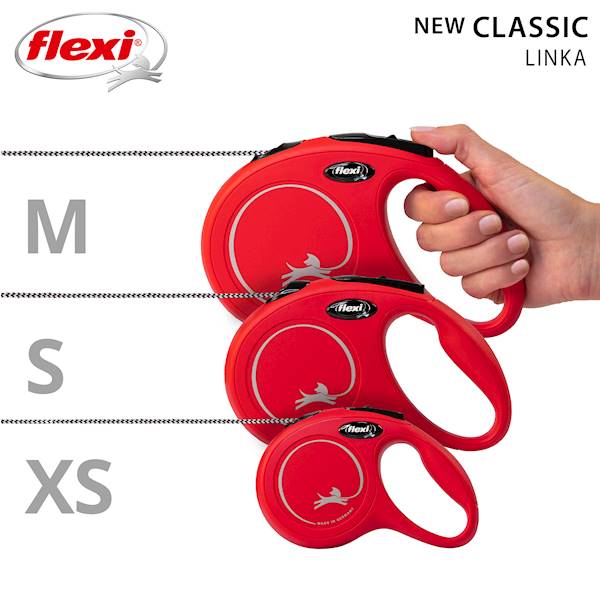 Smycz Flexi Classic linka XS 3m 8kg różowa