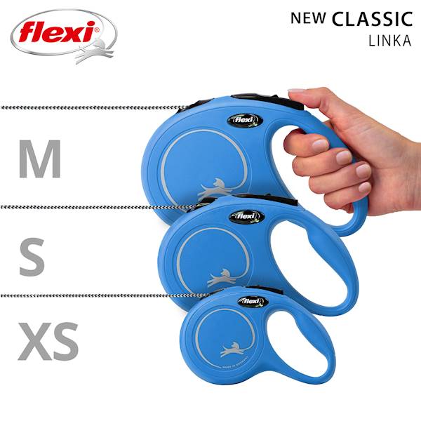 Smycz Flexi Classic linka XS 3m 8kg niebieska