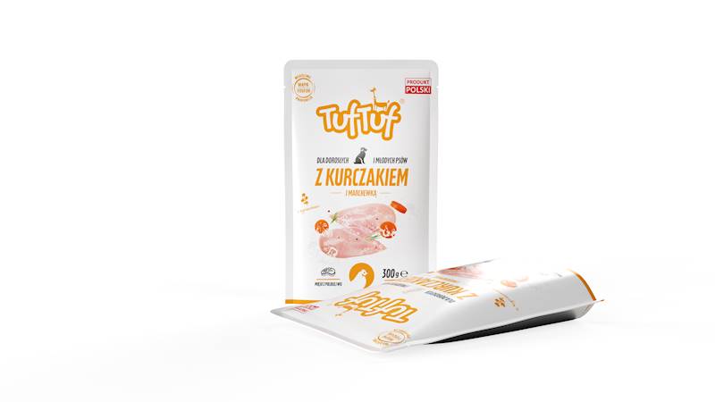 Saszetka Mielonka kurczak,marchewka 300 gr TUF TUF