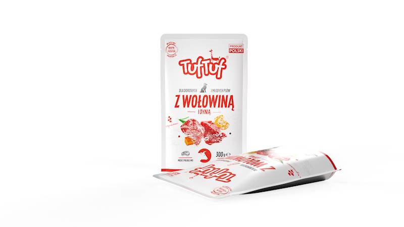 Saszetka Mielonka wołowina z dynią 300 gr TUF TUF