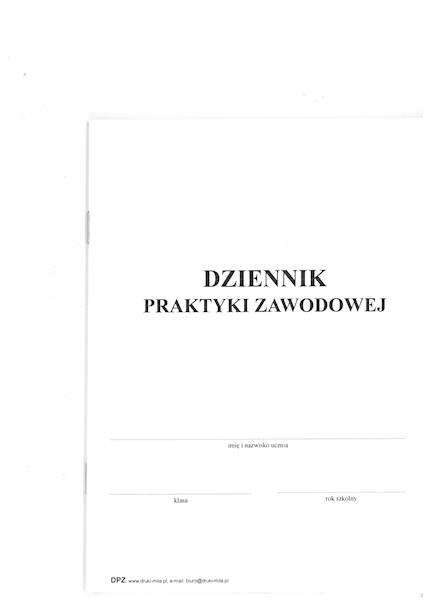Dziennik praktyki zawodowej A5 DPZ MEN-I/27