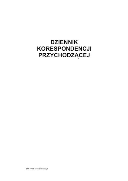 Dziennik korespondencji przychodzącej DKP-41 300k