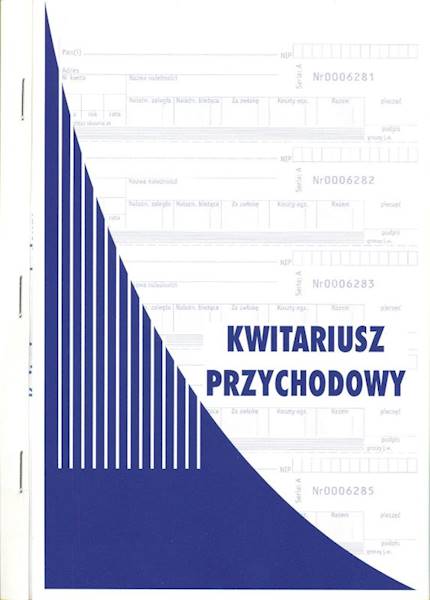 Kwitariusz przychodowy A4