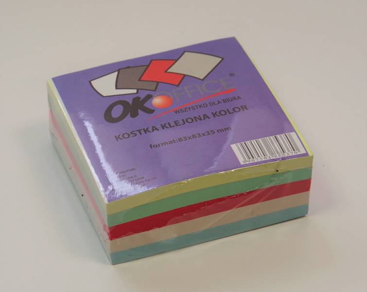 Kostka kolor klejona