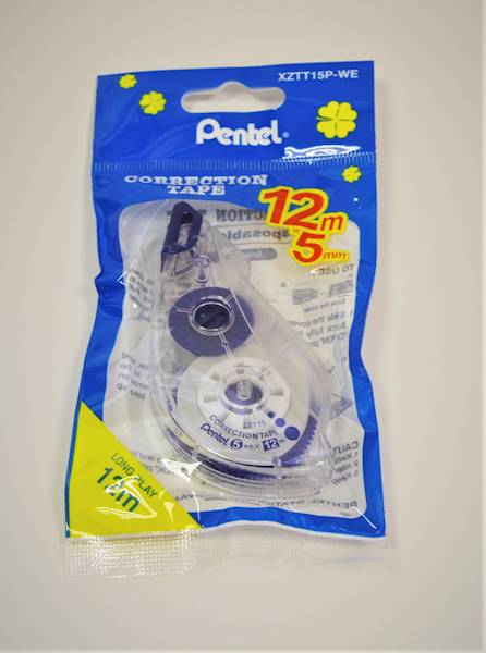 Korektor w taśmie Pentel 12 metrów