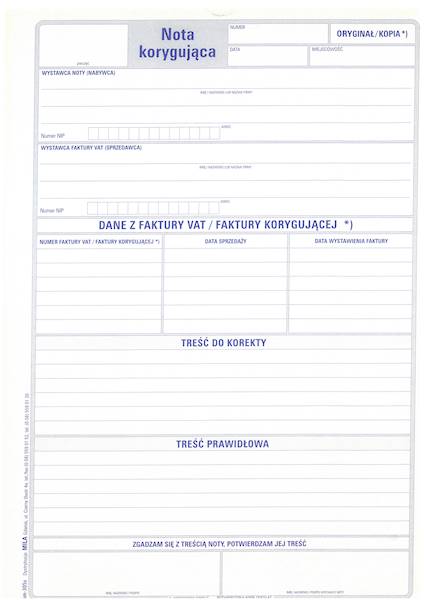 Nota korygująca A4s/80k.